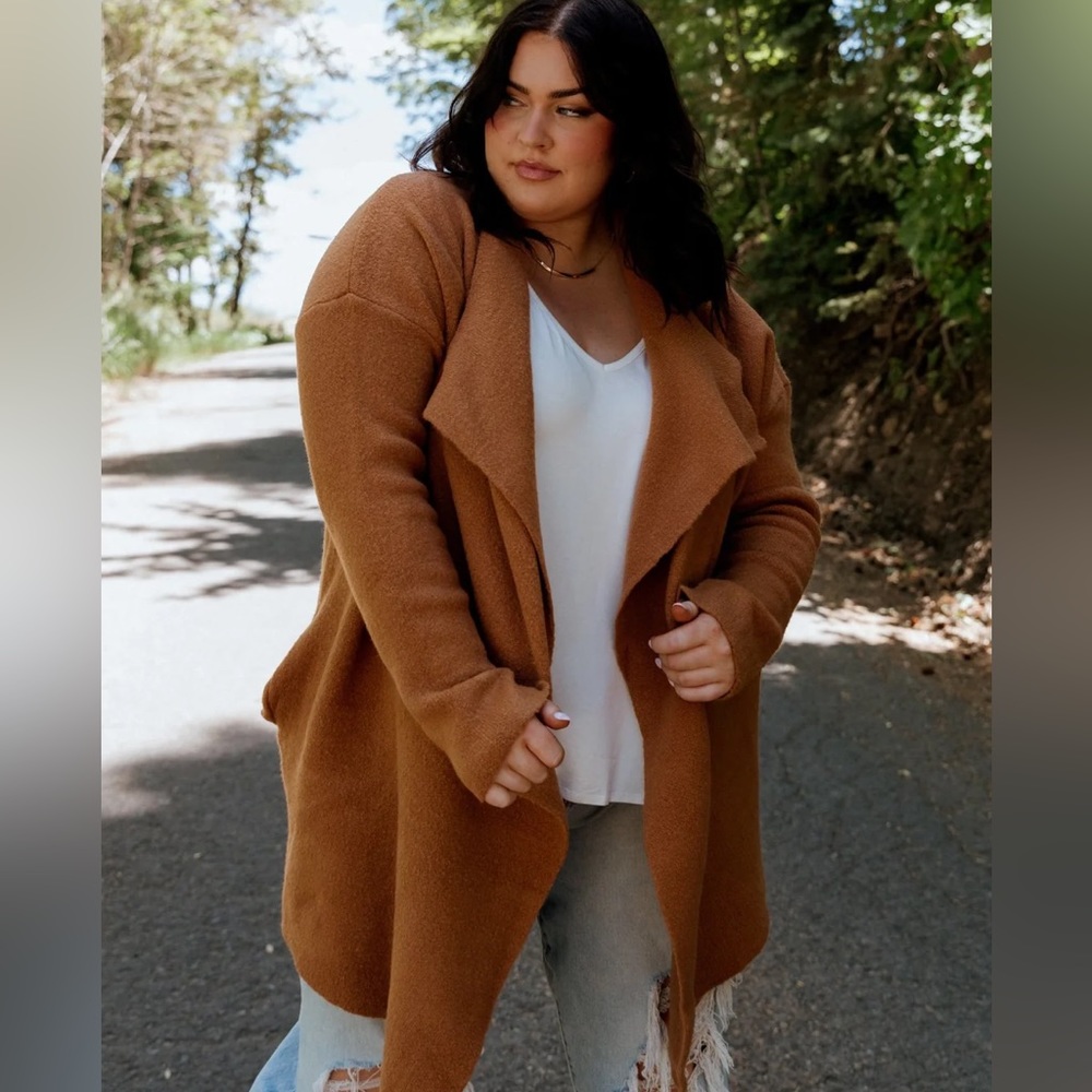 Baltic Born Ellison Lapel cardigan - camel
